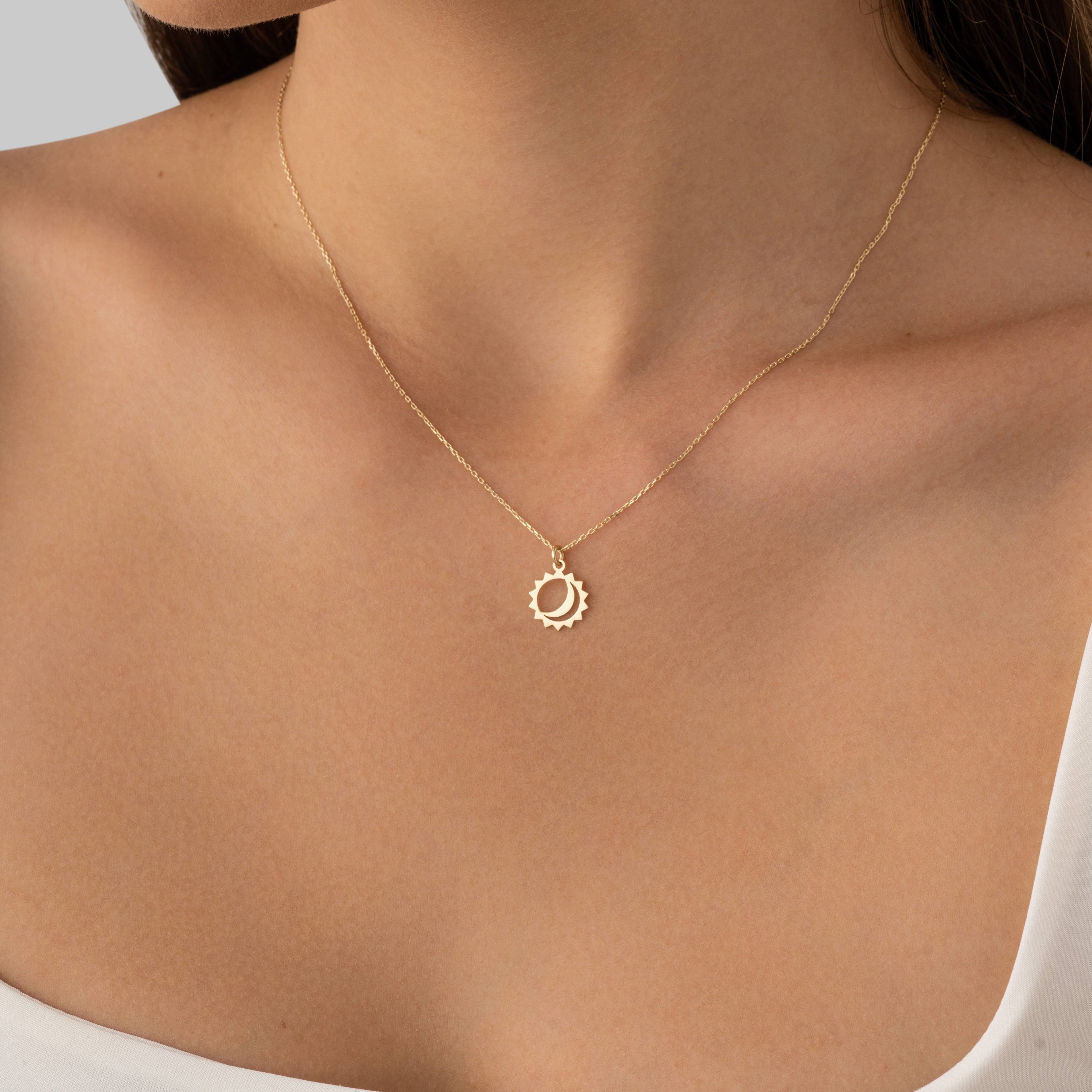 Ay Güneş Kolye