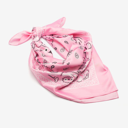 Pembe Desenli Bandana