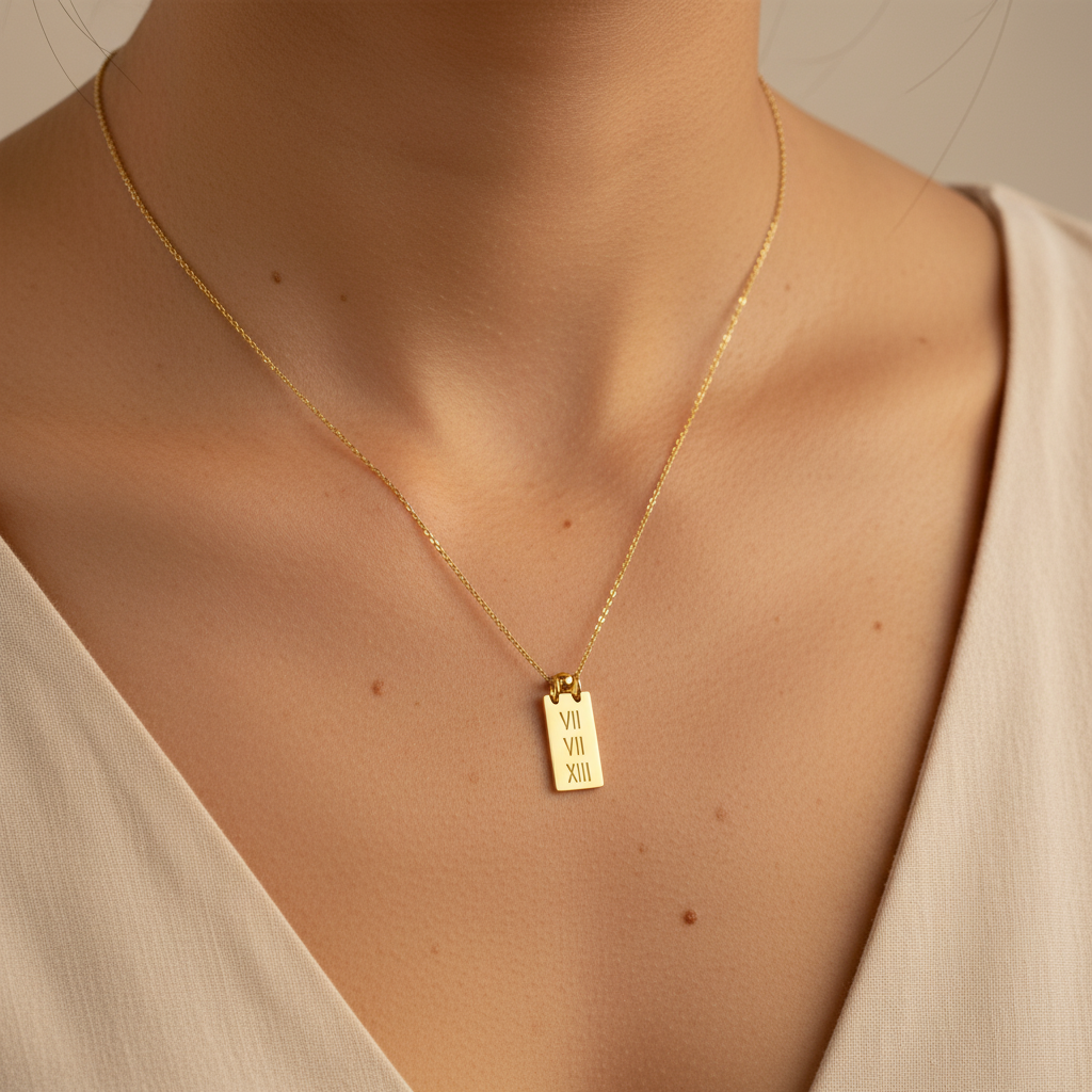 Roma Rakamlı Tarih Kolye